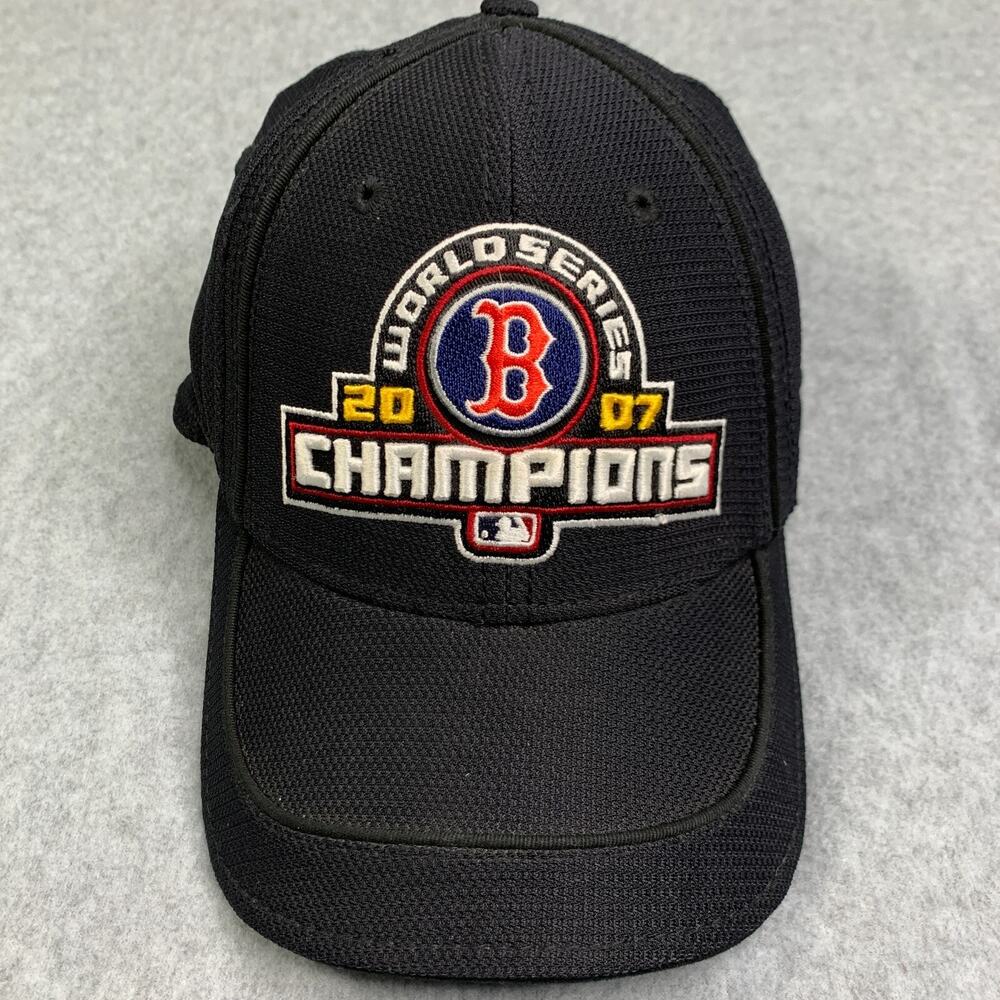 Boston Red Sox World Series 2007 Hat Cap Mens Black New Era One Size Embroidered